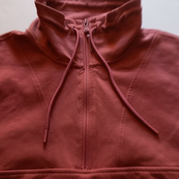 Old Navy Women’s Active Dynamic Fleece Half-Zip Mauve Rose Sweatshirt Size XL - Picture 4 of 16